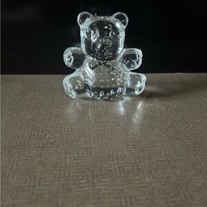 Crystal Clear Glass Bear Figurine